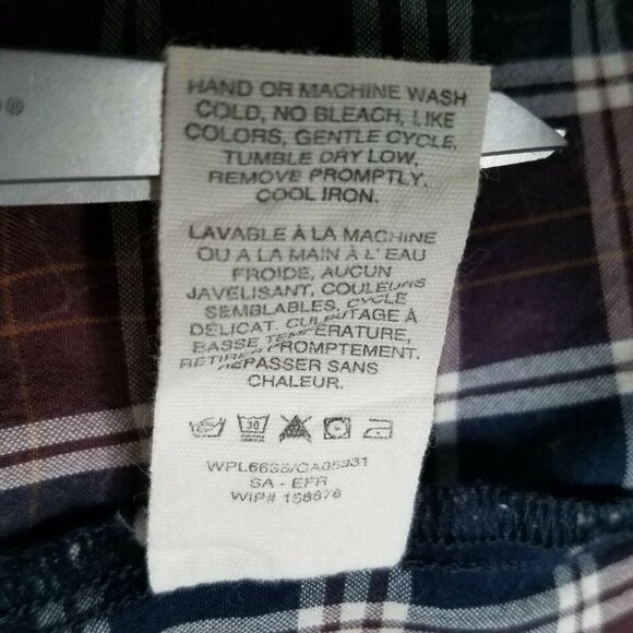 Woolrich Mens Red Creek Long Sleeve Button Up Shirt Size XL Blue Plaid - Picture 5 of 6